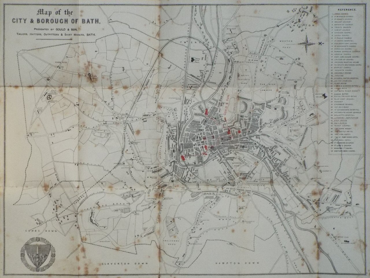 Map of Bath - Bath